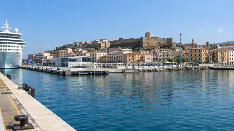 Crotone cruise waterfront and landing area