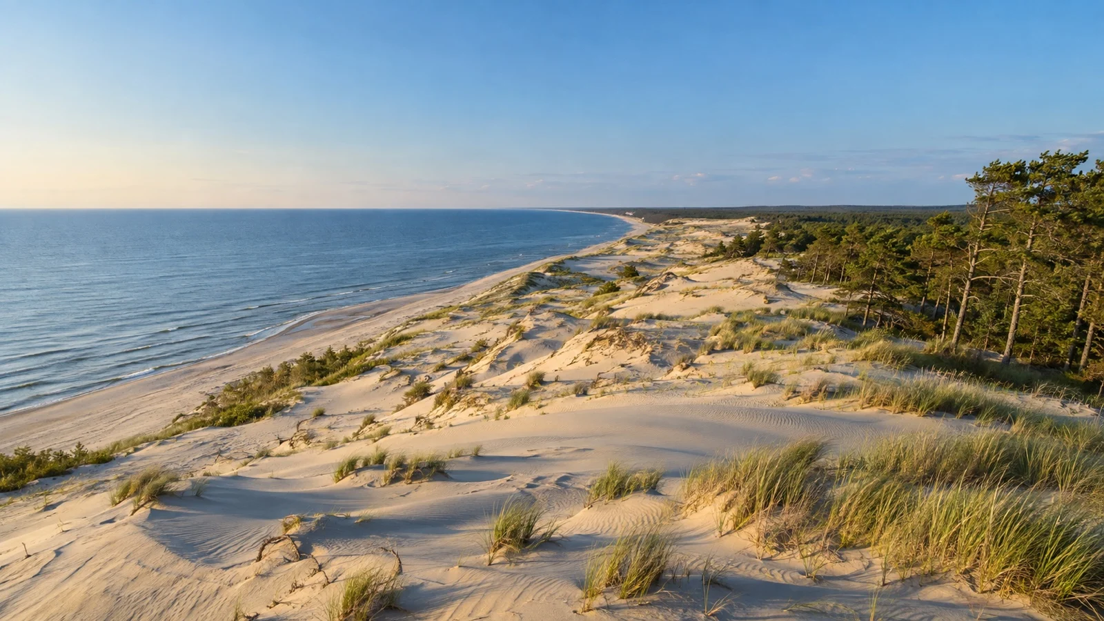 Sand dunes and pine forest along the Curonian Spit