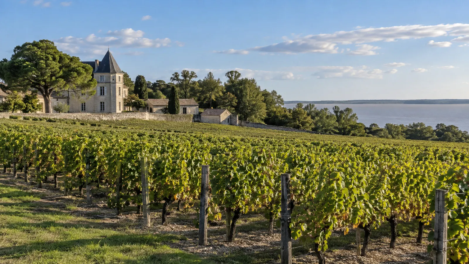 Médoc vineyards near Cussac
