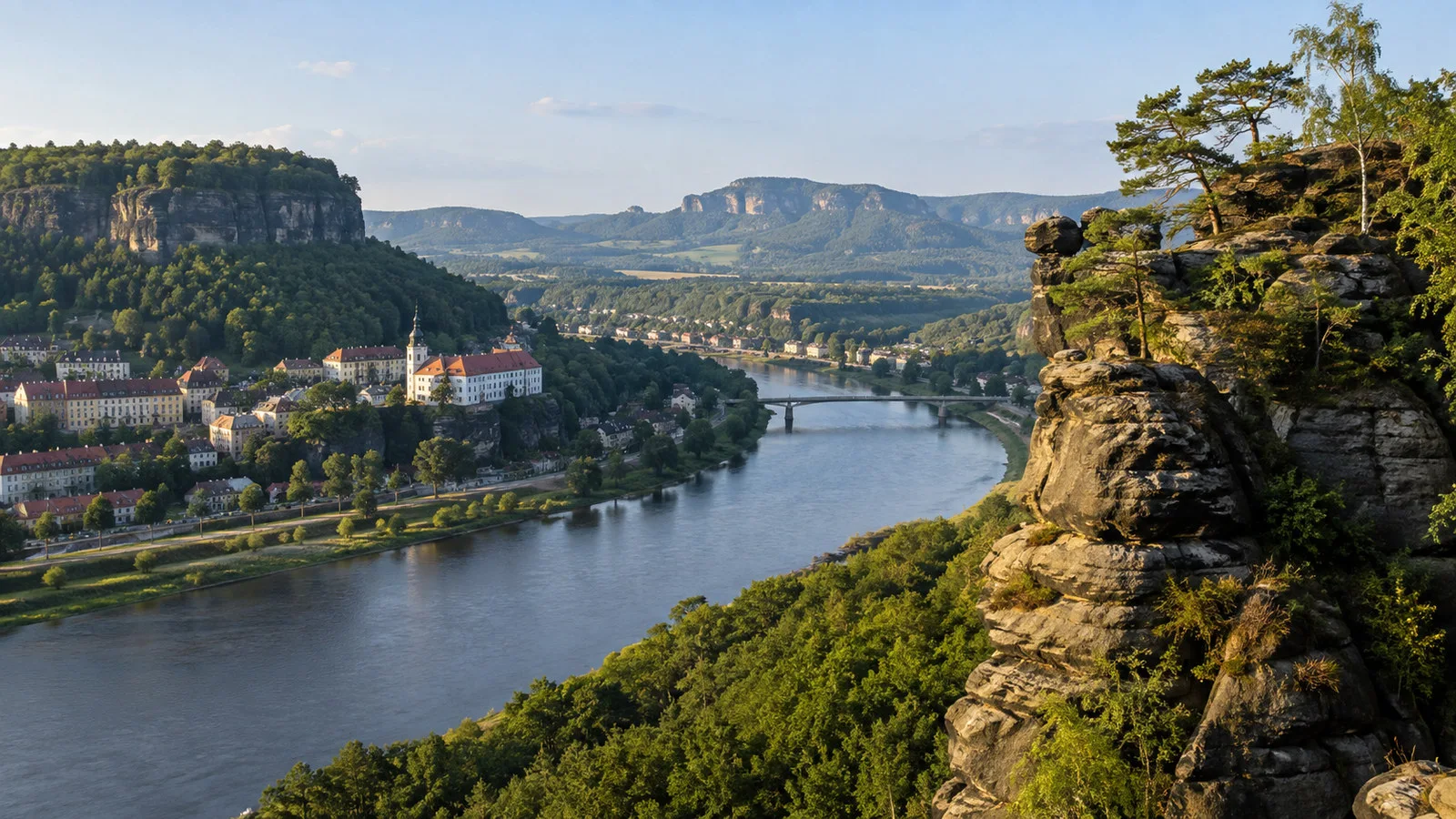 Bohemian Switzerland sandstone landscape near Děčín