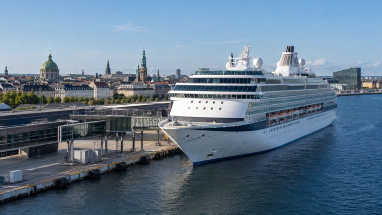 Cruise ship at Copenhagen port