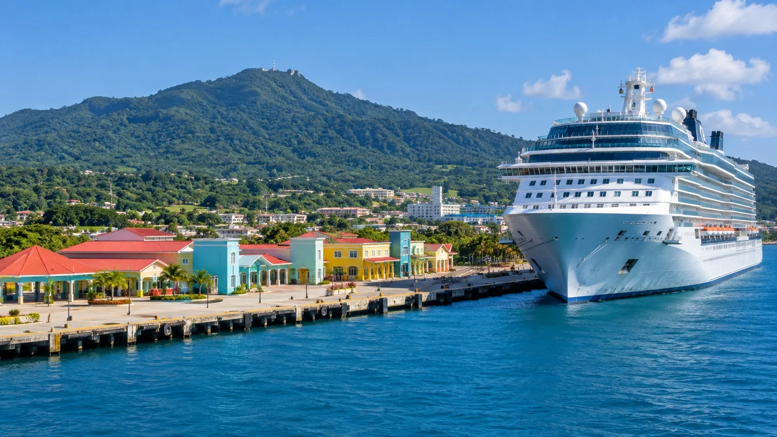 Cruise tender off Samaná Dominican Republic