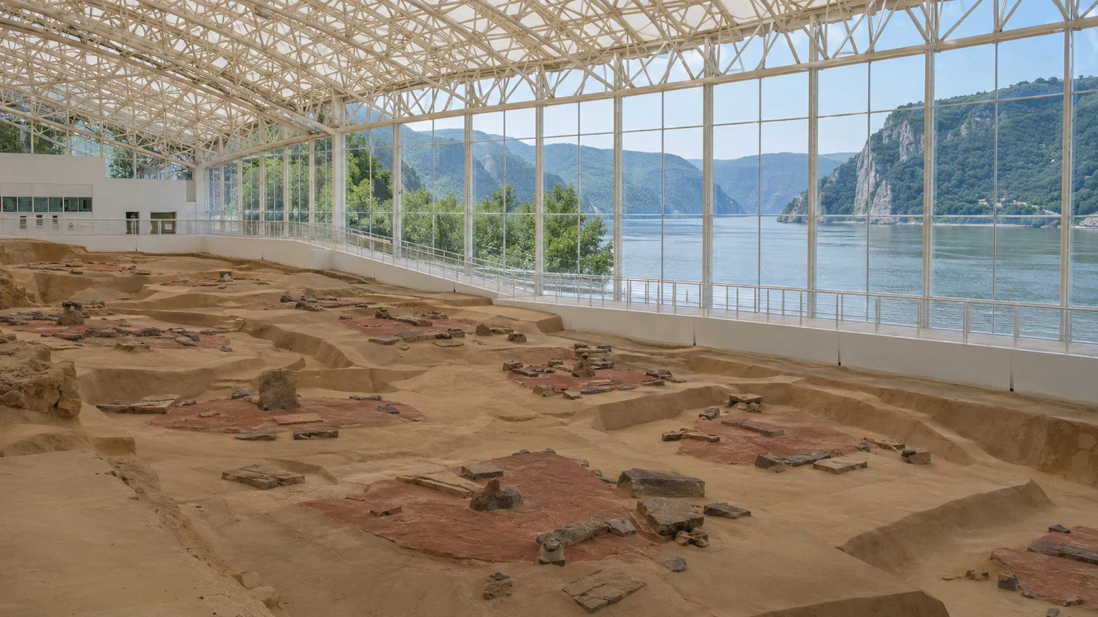Lepenski Vir archaeological site buildings