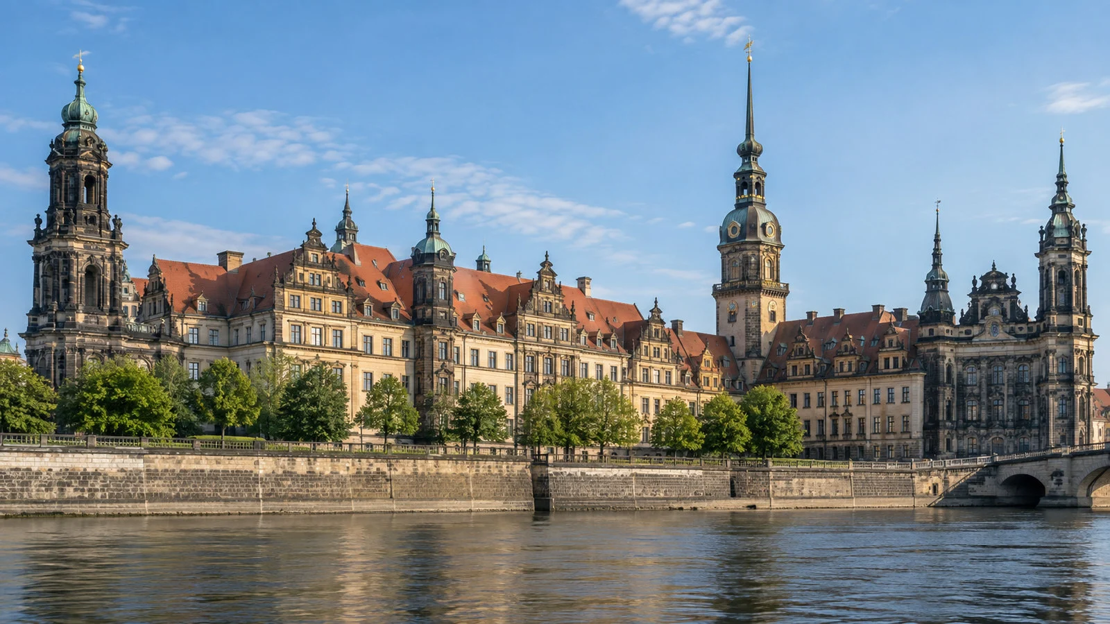 Dresden Royal Palace exterior in the old town
