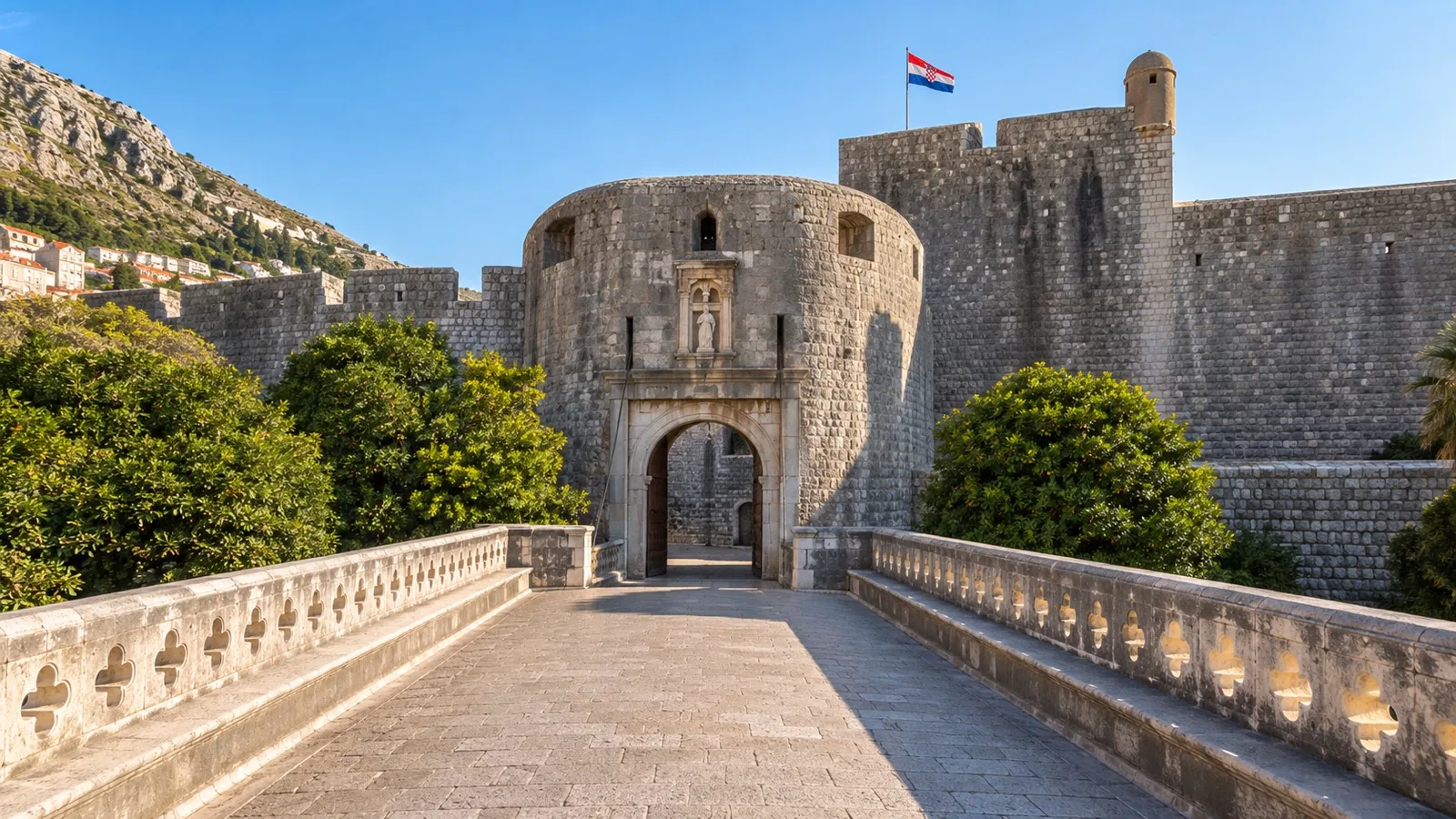 Pile Gate entrance to Dubrovnik Old Town