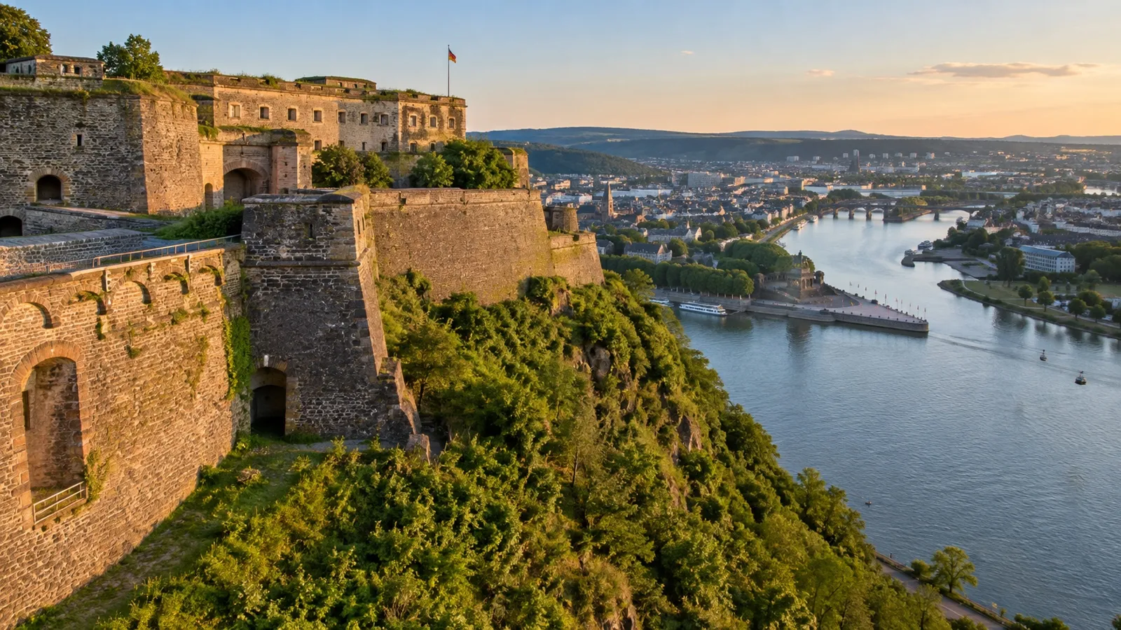 Ehrenbreitstein Fortress above Koblenz