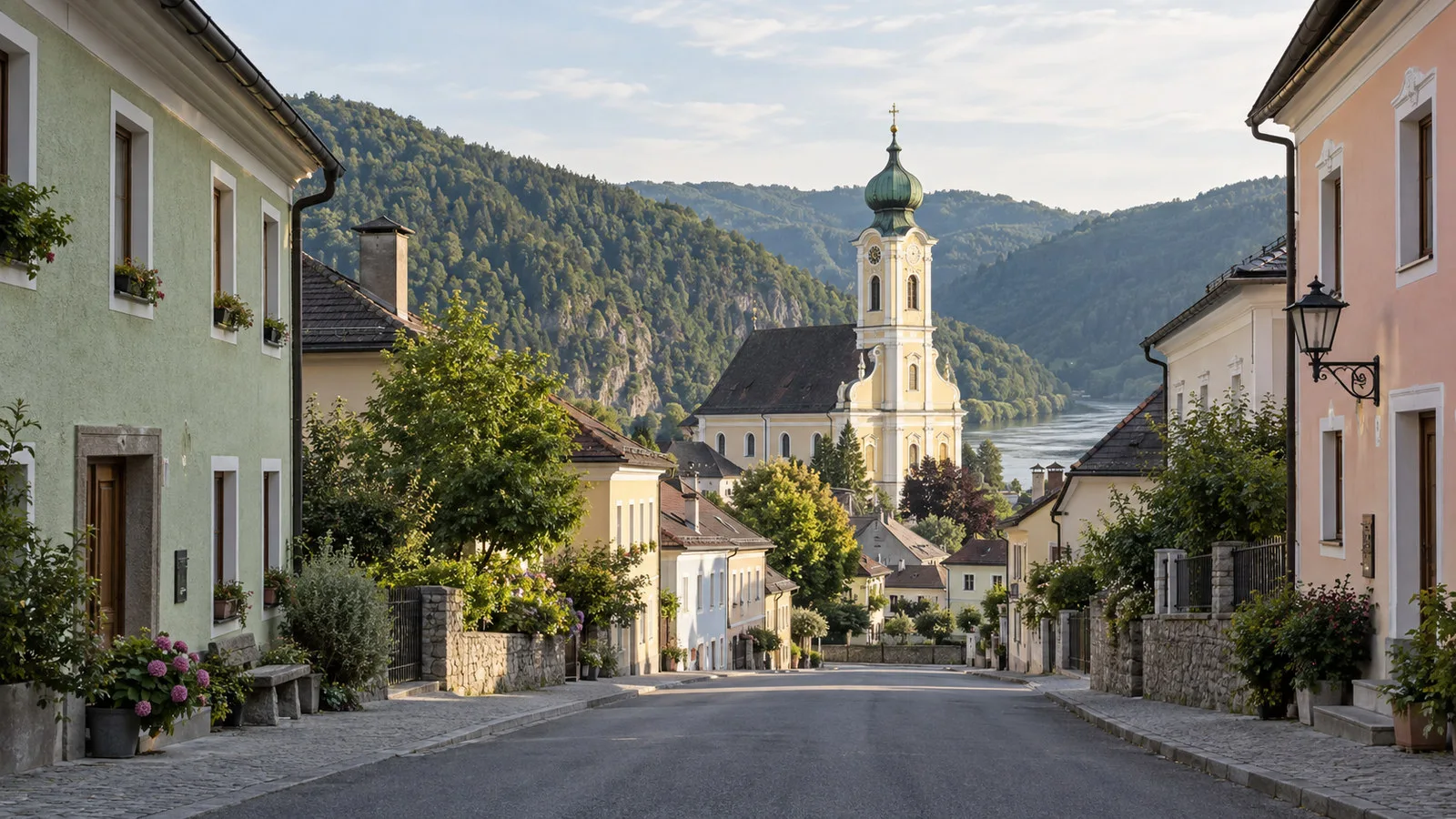 Engelhartszell village streets