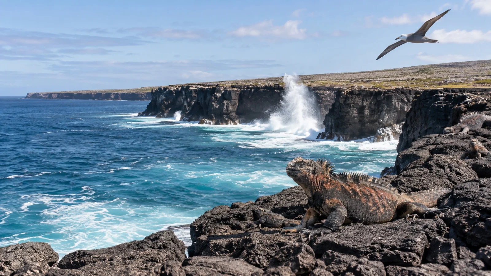 Española Island volcanic coast