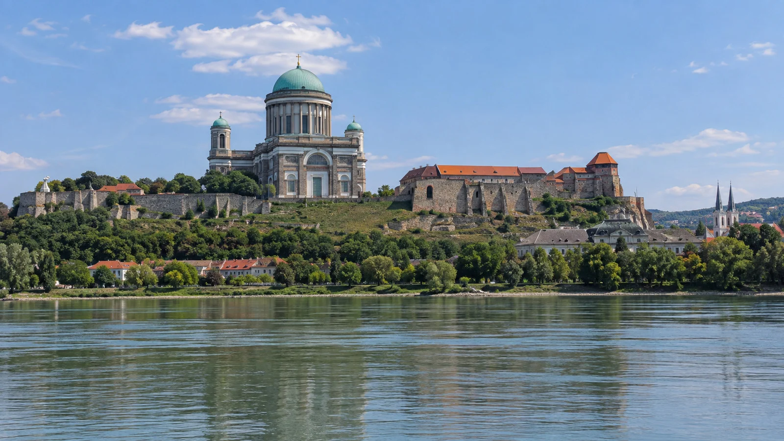 View of Castle Hill and the Castle Museum near Esztergom
