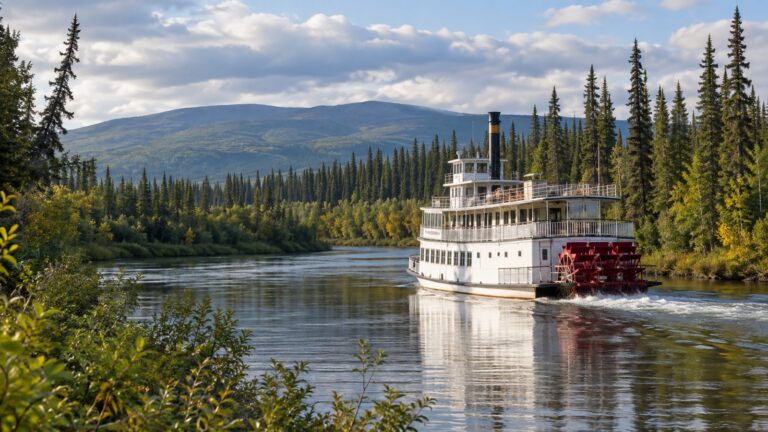 Sternwheeler on Chena River near Fairbanks