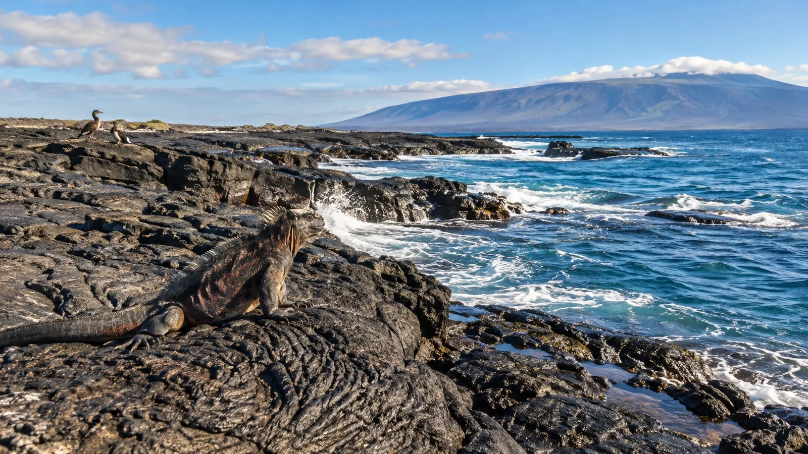 Punta Espinosa lava shoreline