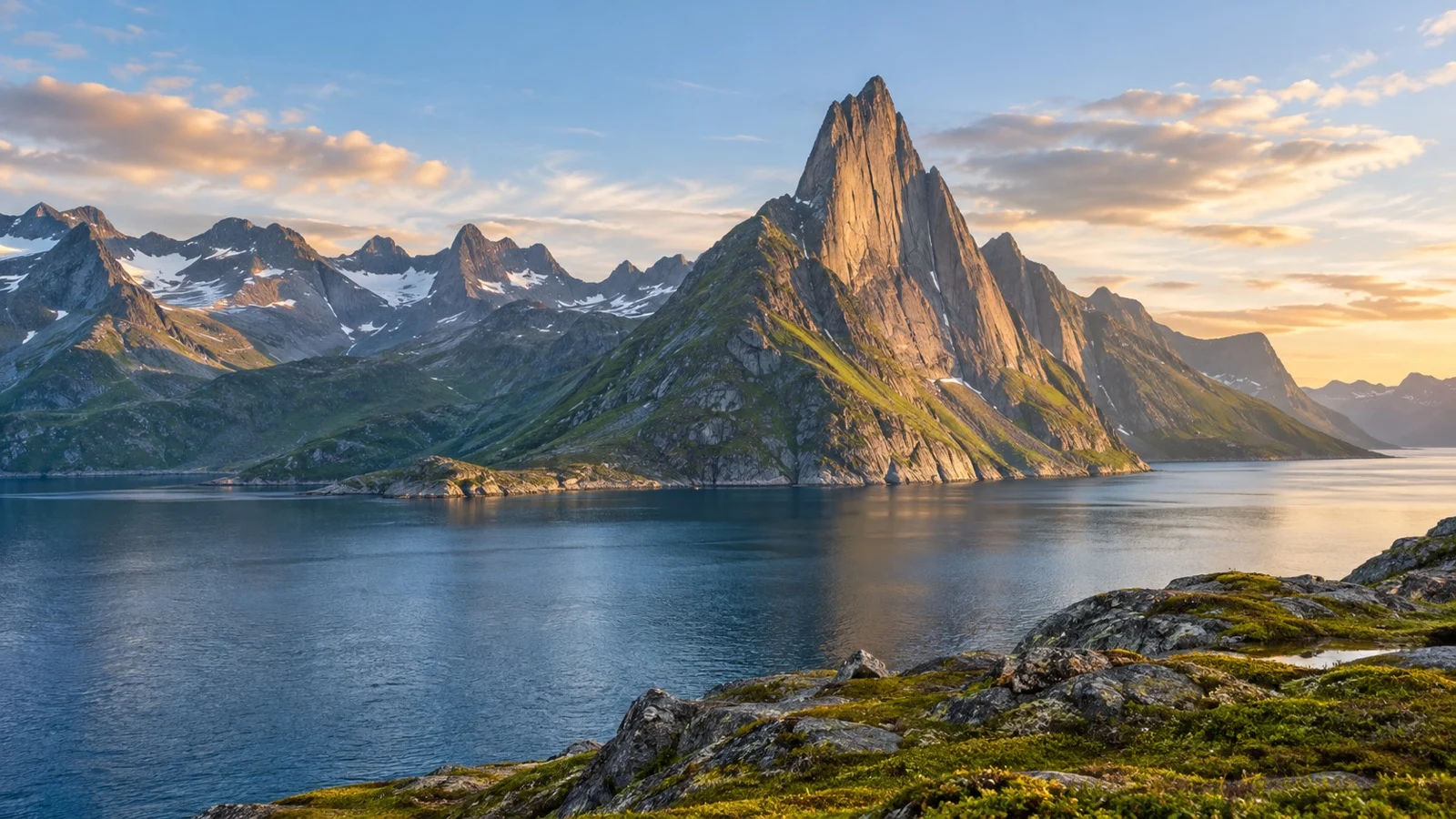 Segla mountain rising on Senja