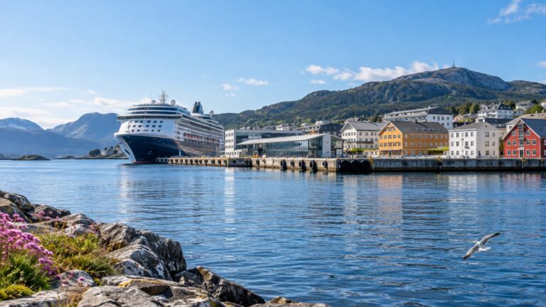 Florø cruise waterfront and landing area
