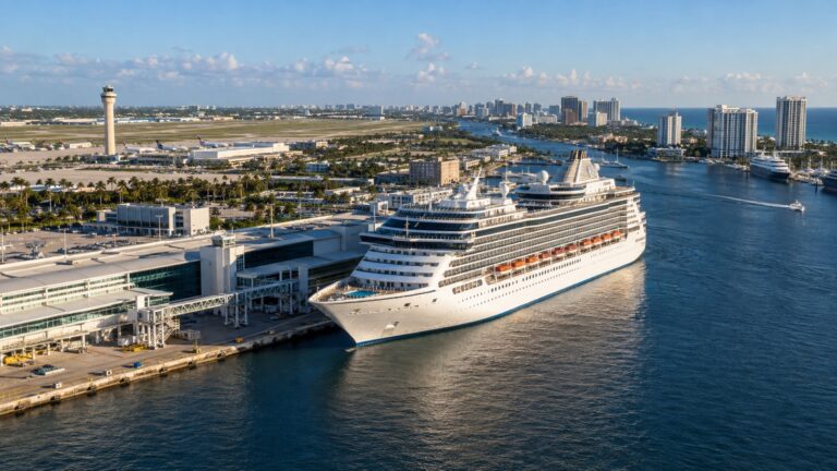 World cruise ship at Port Everglades in Fort Lauderdale