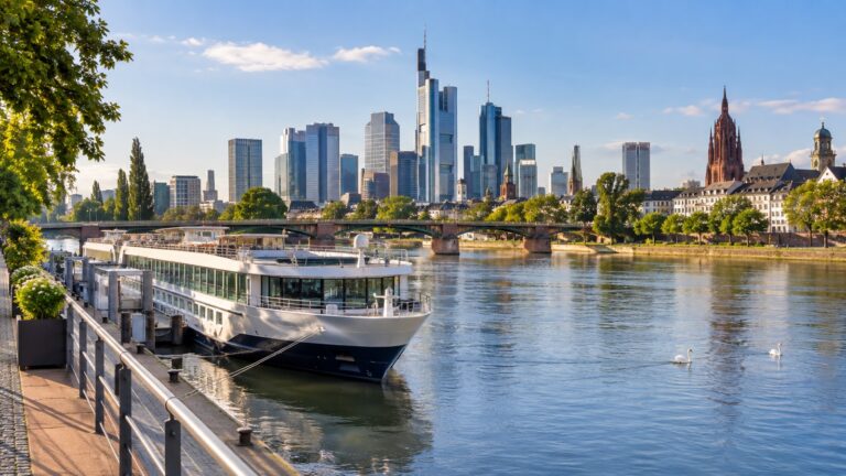 Frankfurt Main River cruise quay
