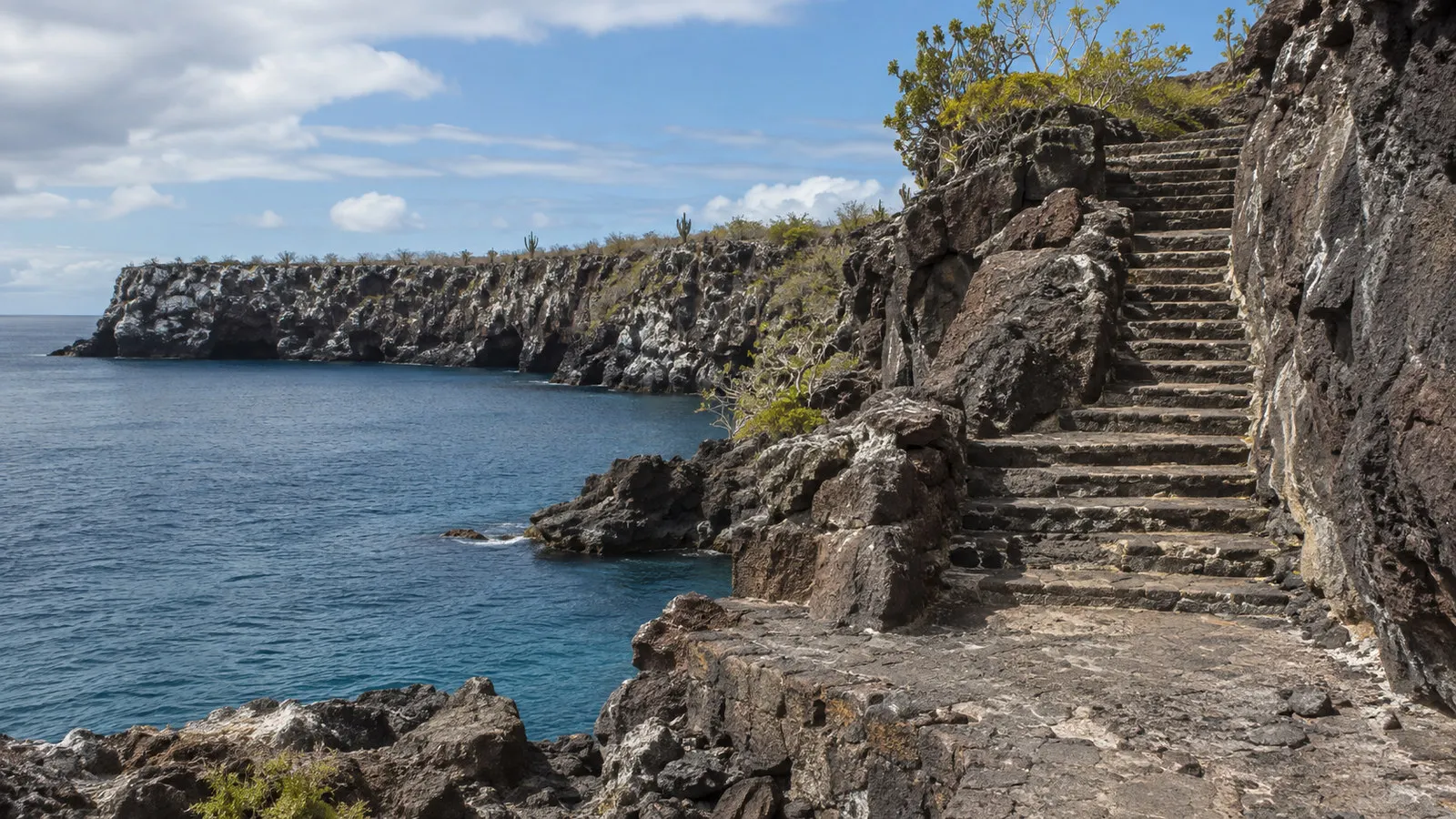 El Barranco rocky landing and Prince Philip's Steps on Genovesa Island