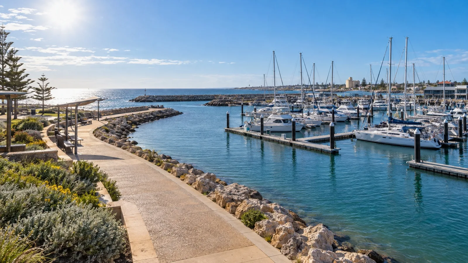 Batavia Coast Marina and Geraldton foreshore