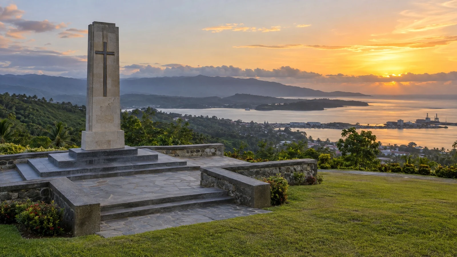 Guadalcanal American Memorial above Honiara