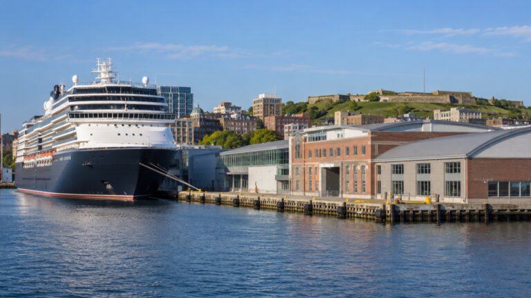 Cruise ship at Halifax's Pier 21 seaport