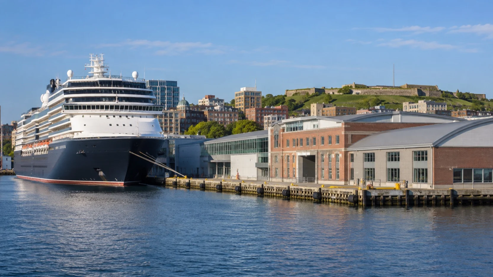 Cruise ship at Halifax's Pier 21 seaport