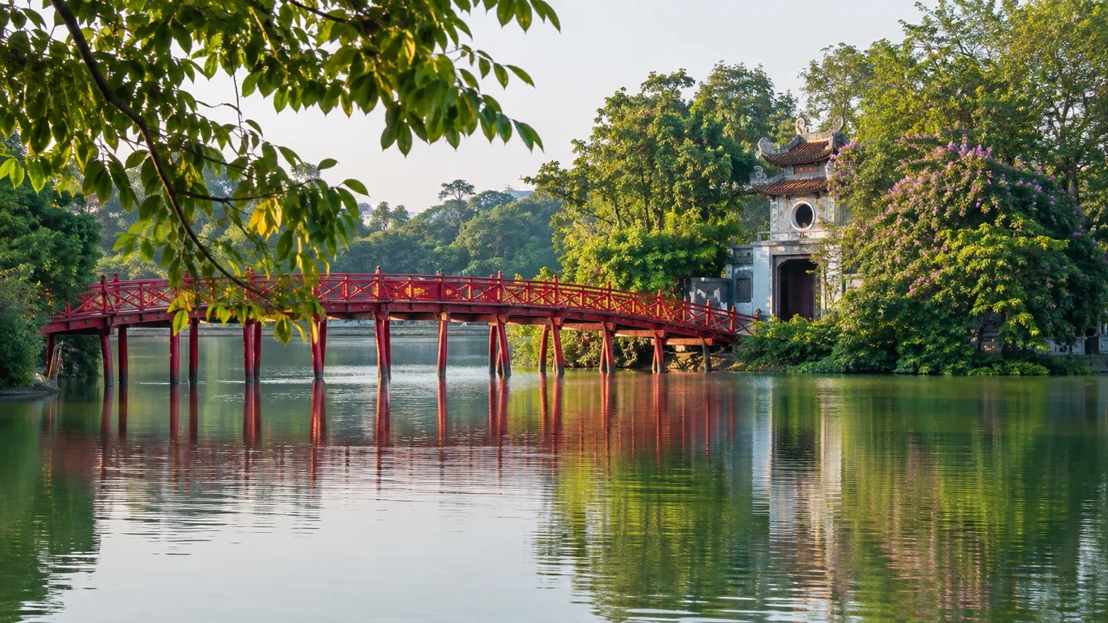 Hoan Kiem Lake and The Huc Bridge