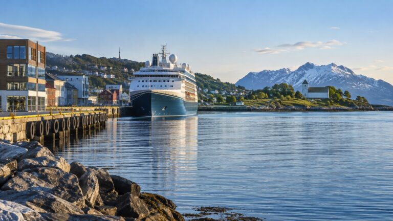 Harstad cruise waterfront and quay