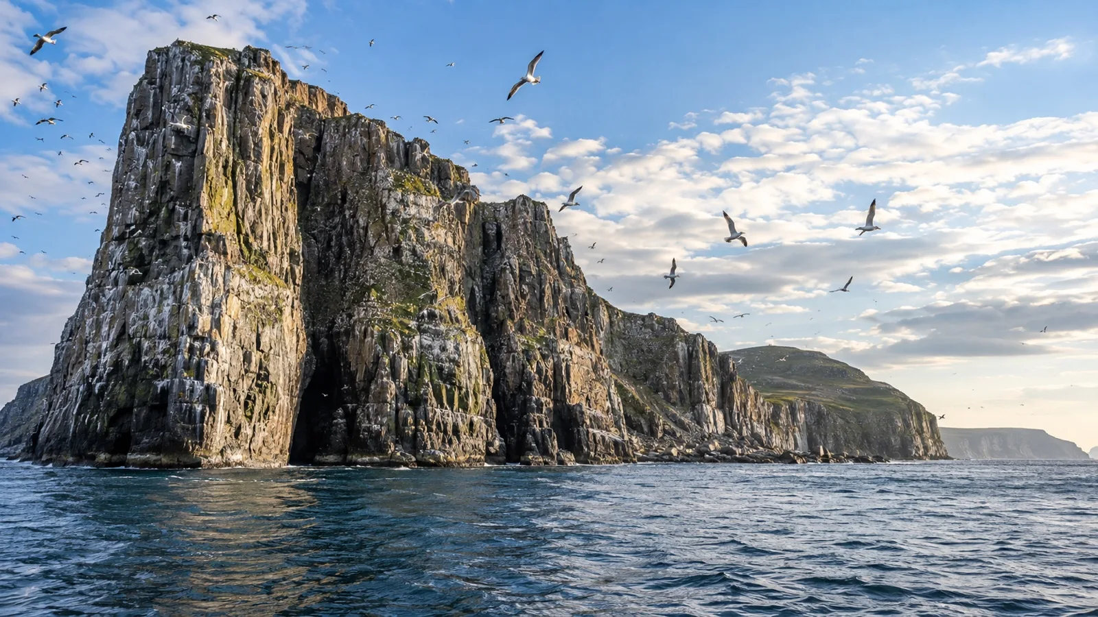 Hjelmsøya seabird cliffs