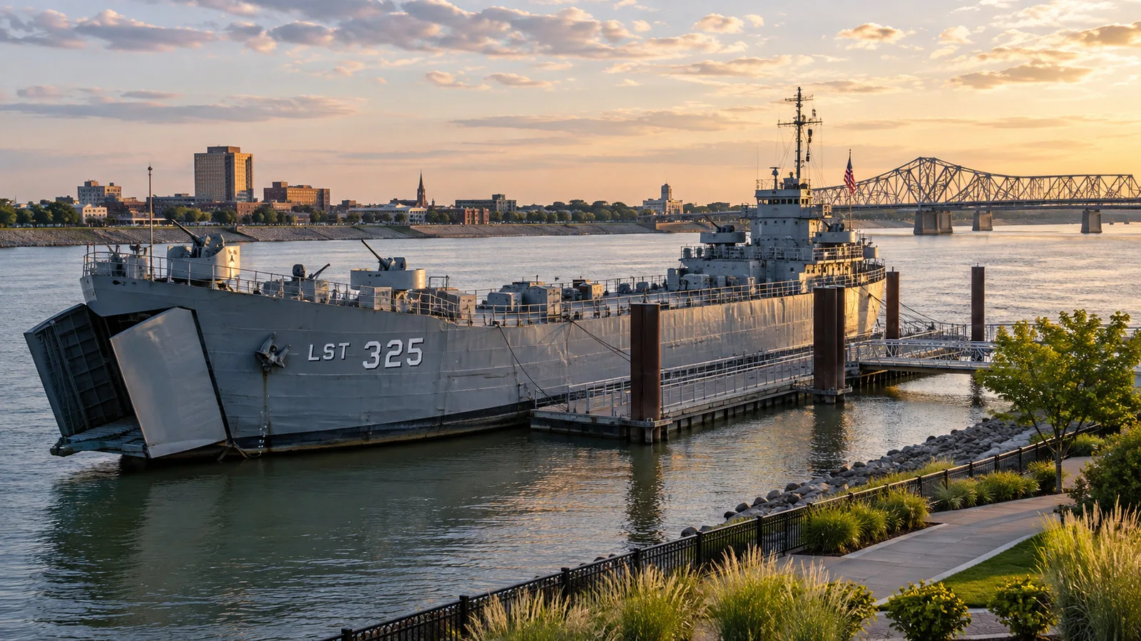 USS LST-325 landing ship museum at Evansville