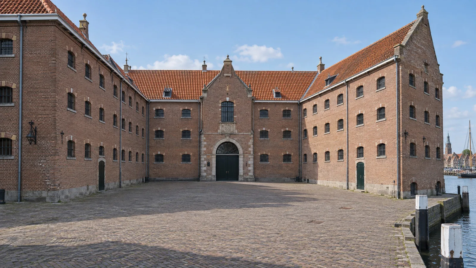 Former prison courtyard housing Hoorn's Museum of the 20th Century