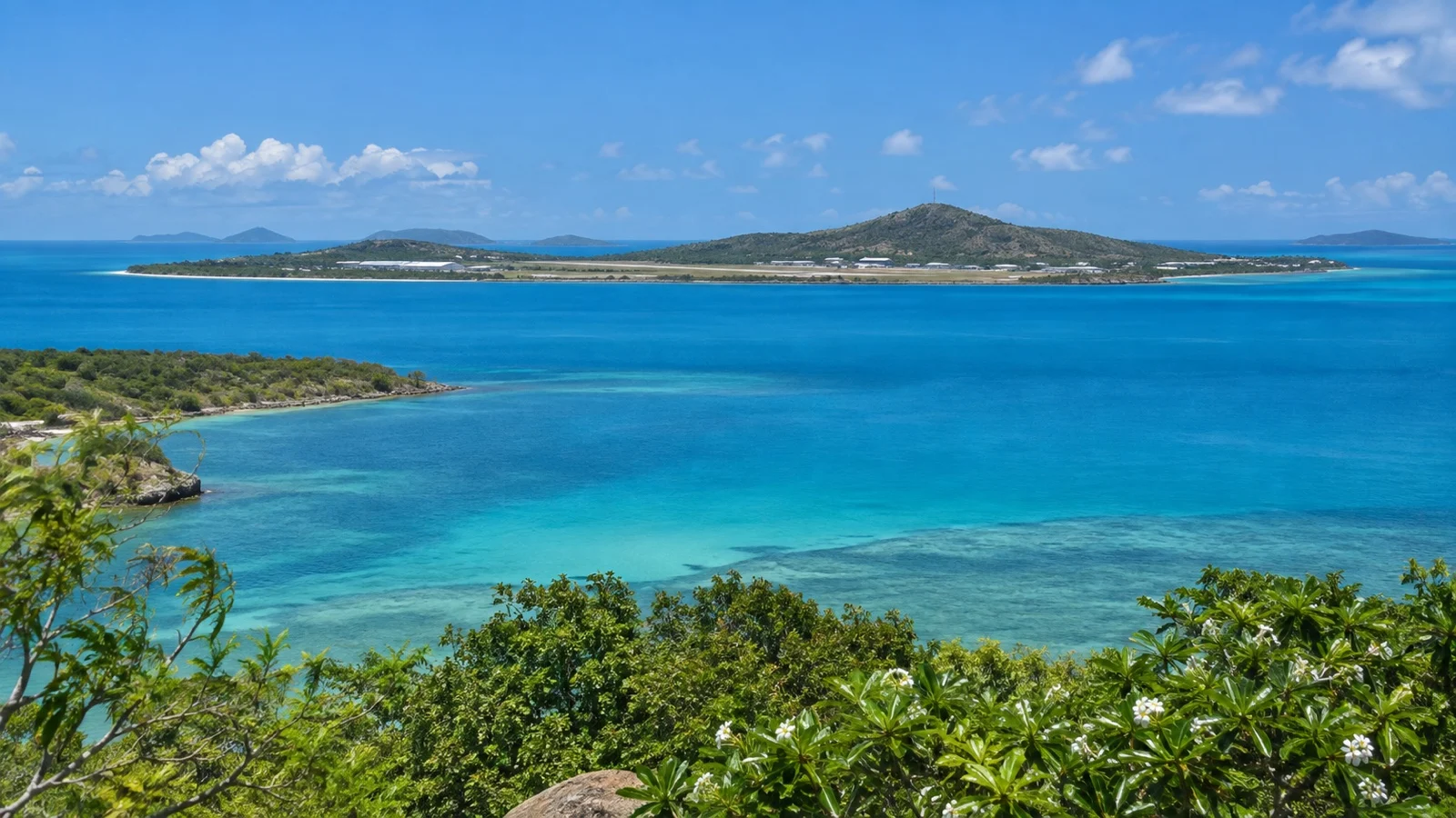 Horn Island across blue Torres Strait water