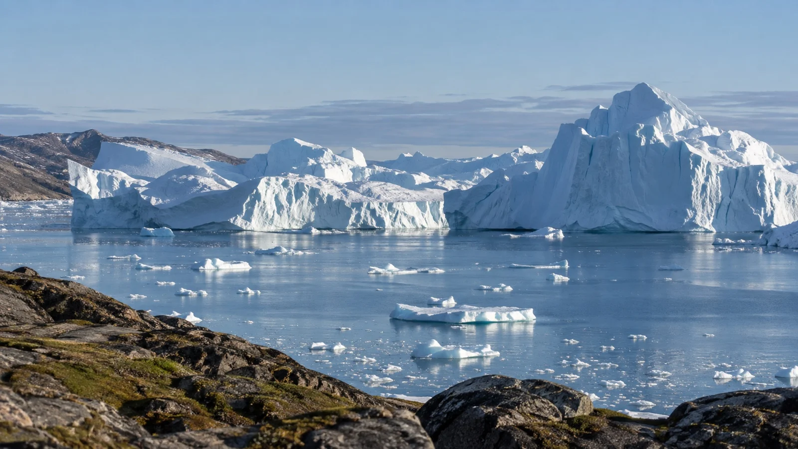 Icebergs in Ilulissat Icefjord