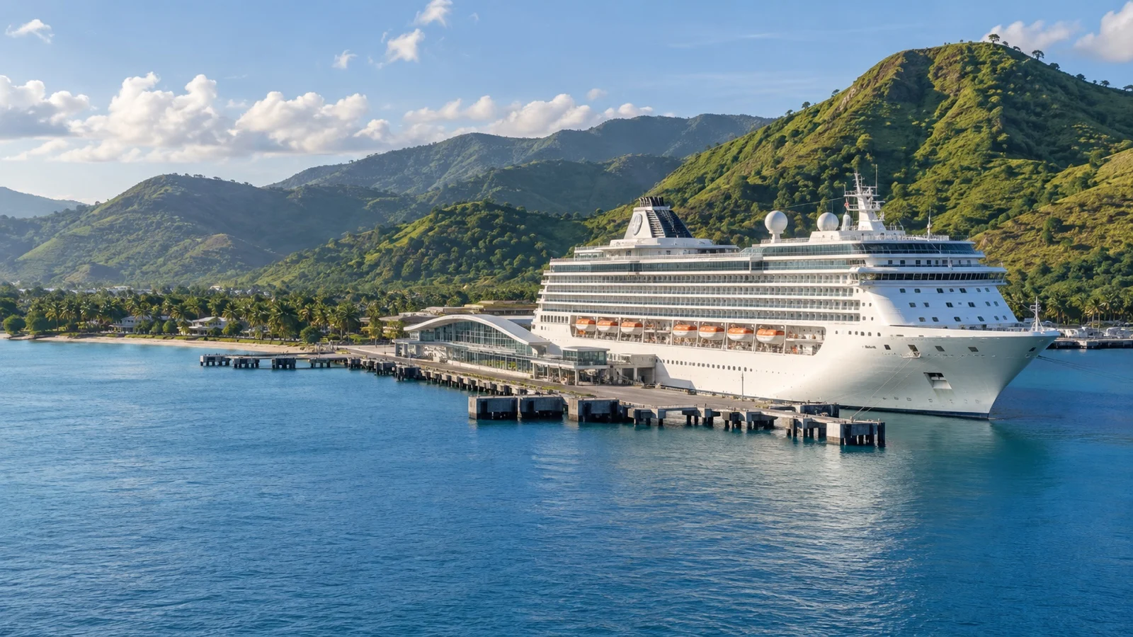 Cruise ship at Gili Mas Lombok