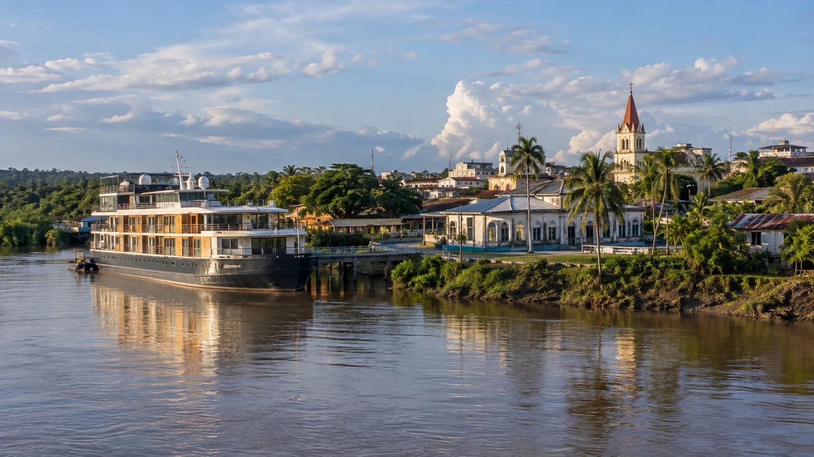 Iquitos river port in Peru