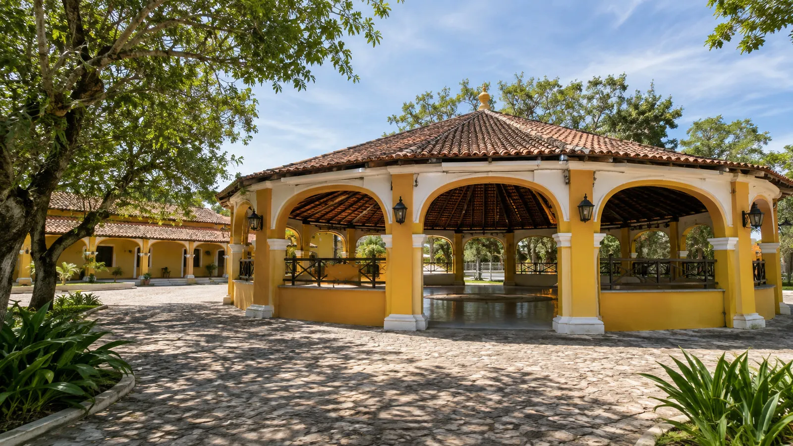 Arena pavilion at the Isla Mínima hacienda