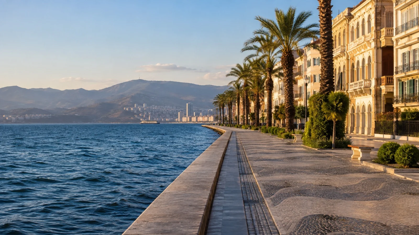 Izmir Kordon promenade near cruise port