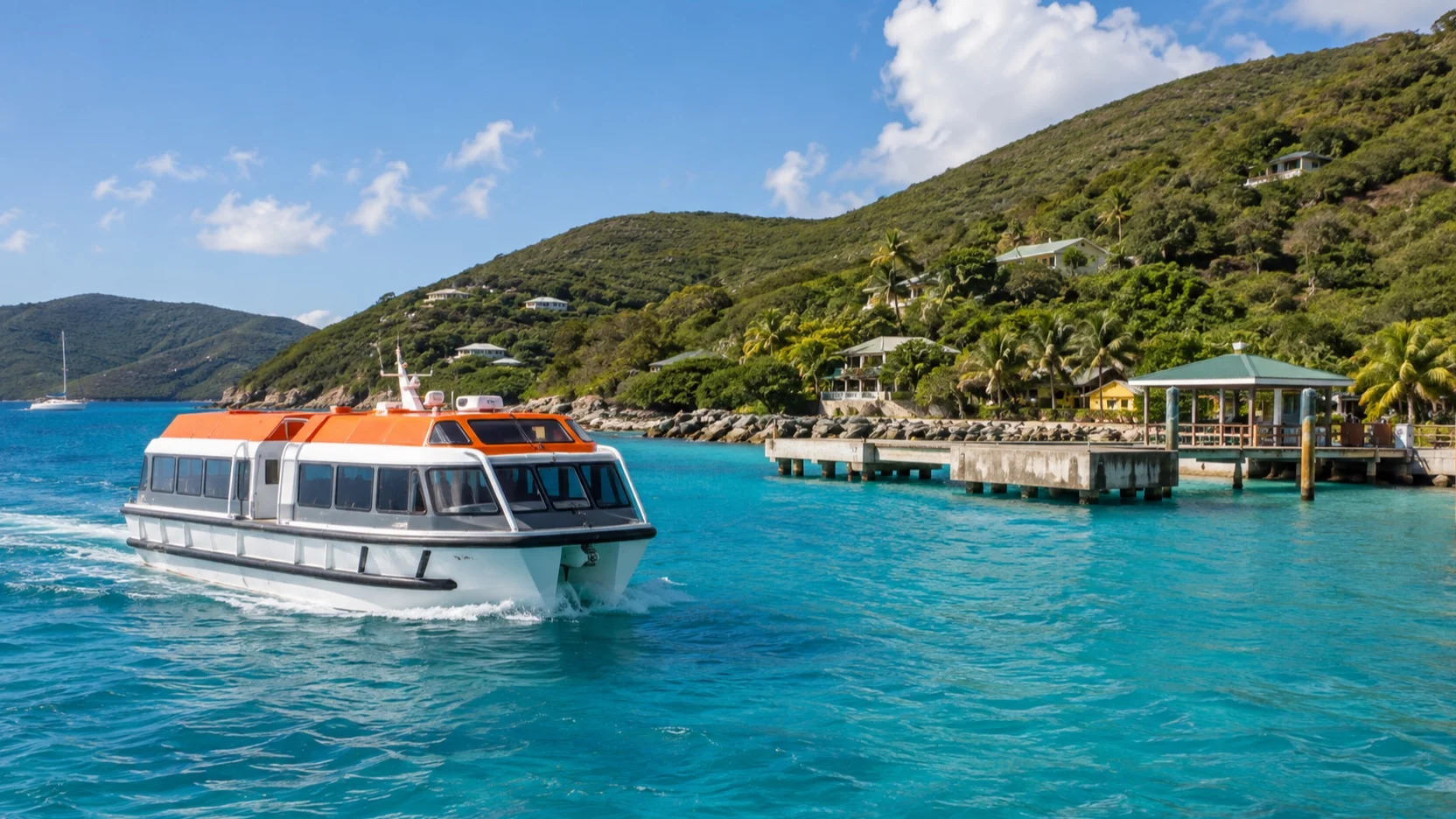 Tender approaching Jost Van Dyke landing