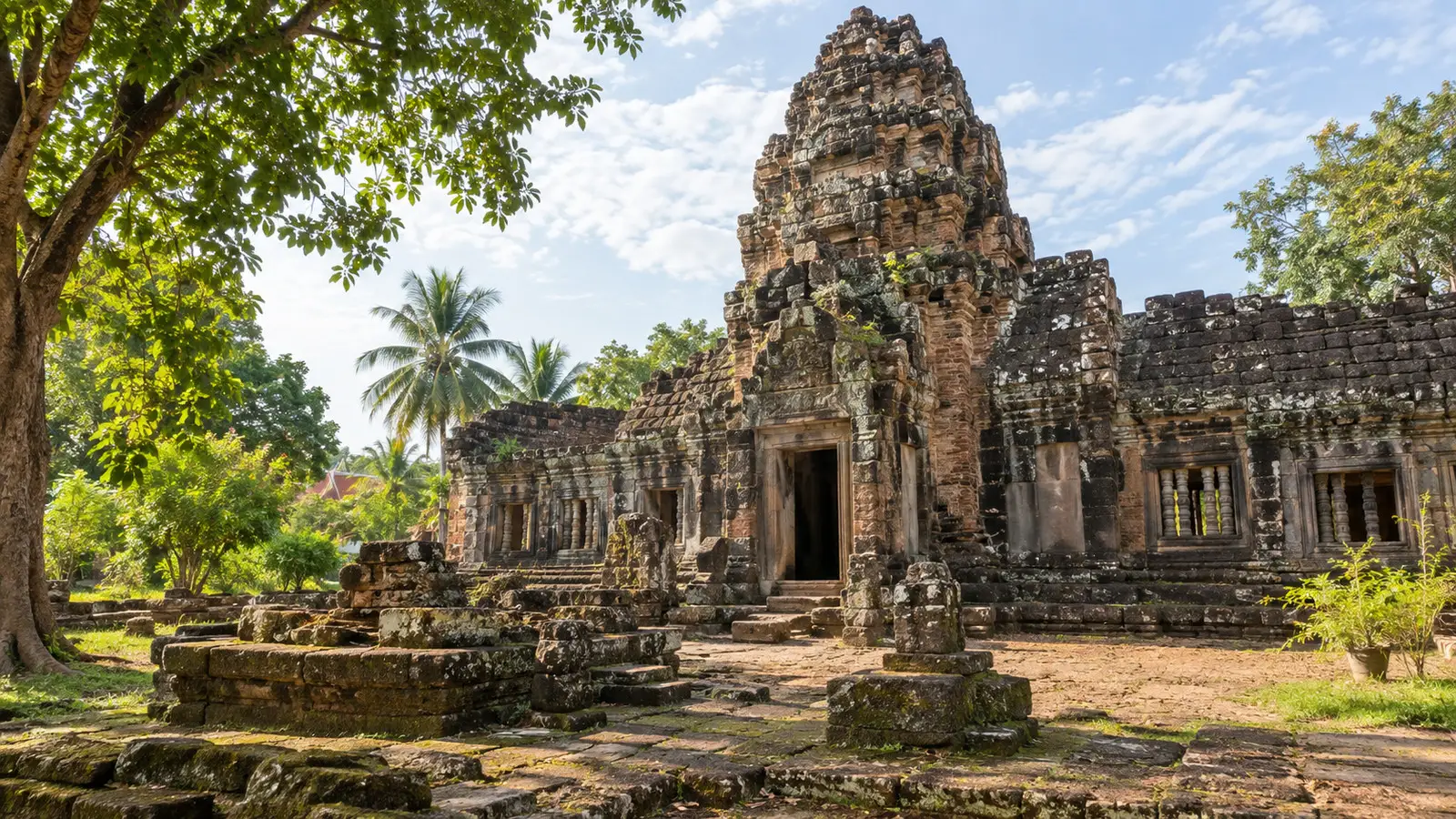 Wat Nokor temple ruins near Kampong Cham