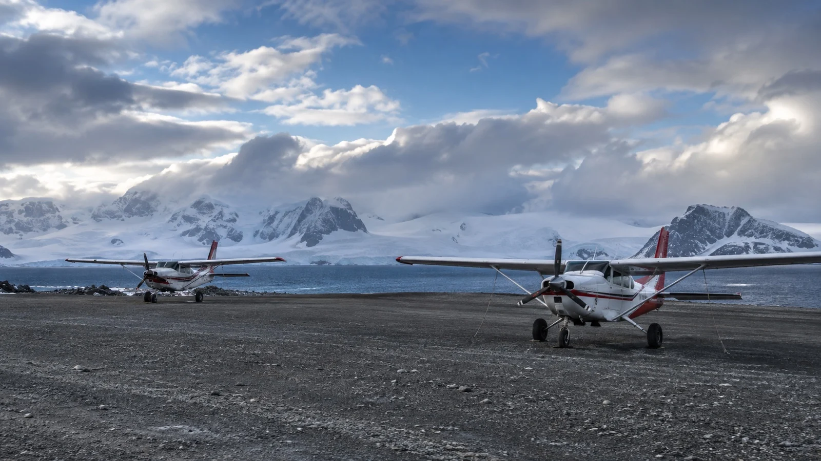 King George Island runway in Antarctica