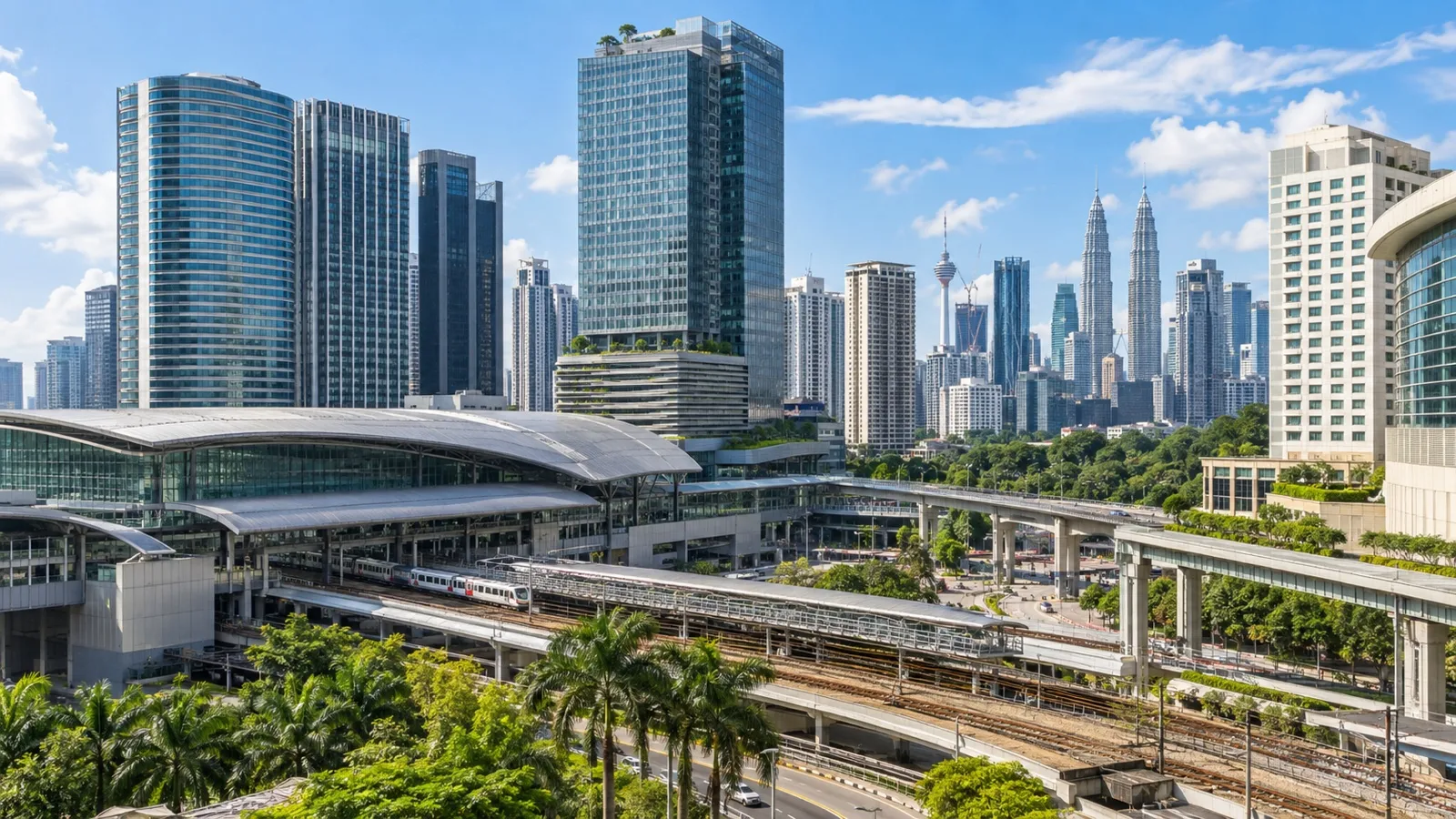 KL Sentral transport district in Kuala Lumpur