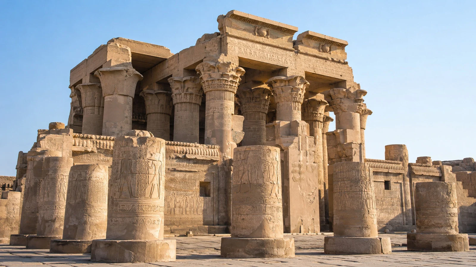 Columns of the Temple of Kom Ombo