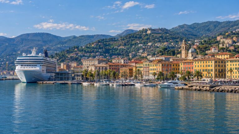 La Spezia cruise harbor and colorful Ligurian waterfront