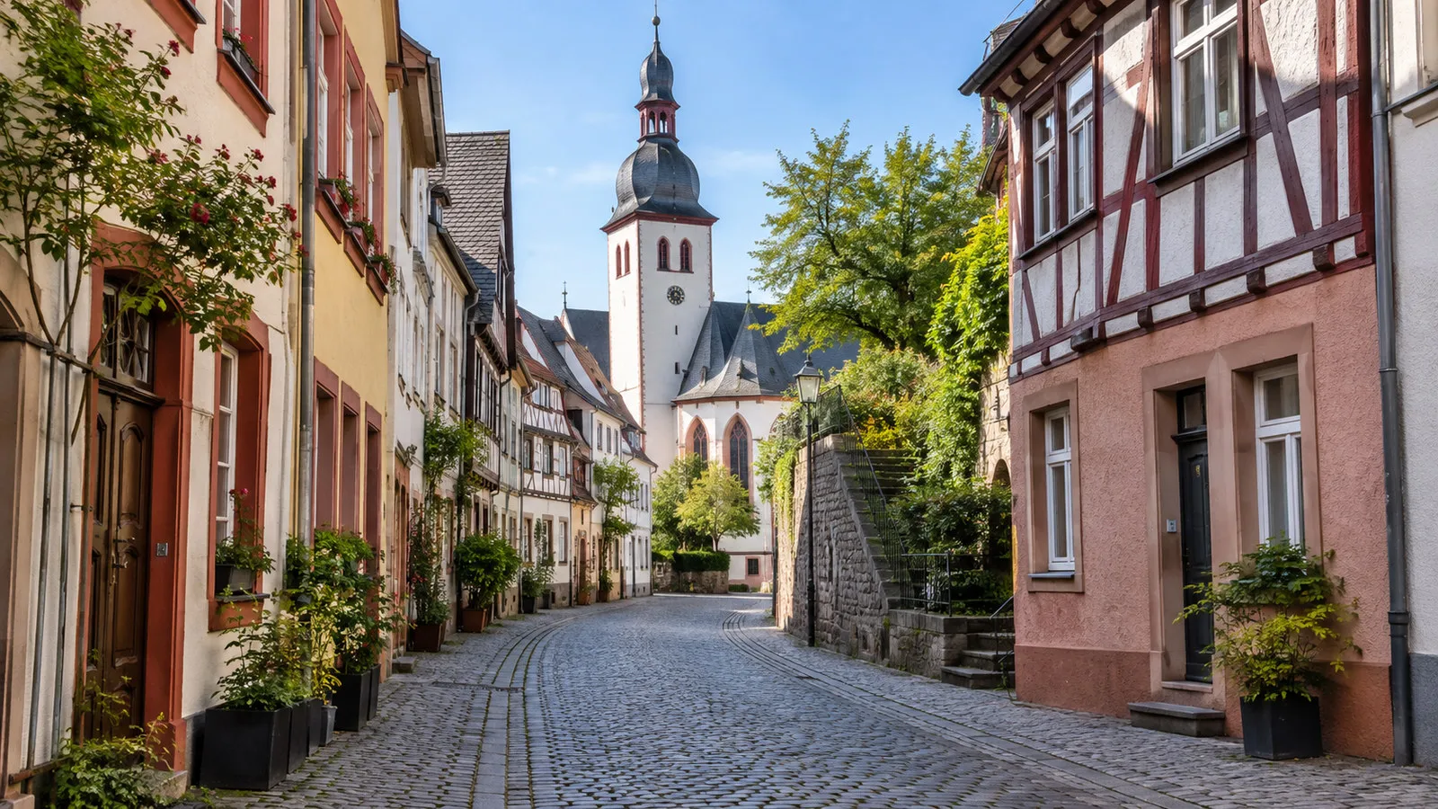 Oberlahnstein old-town streets