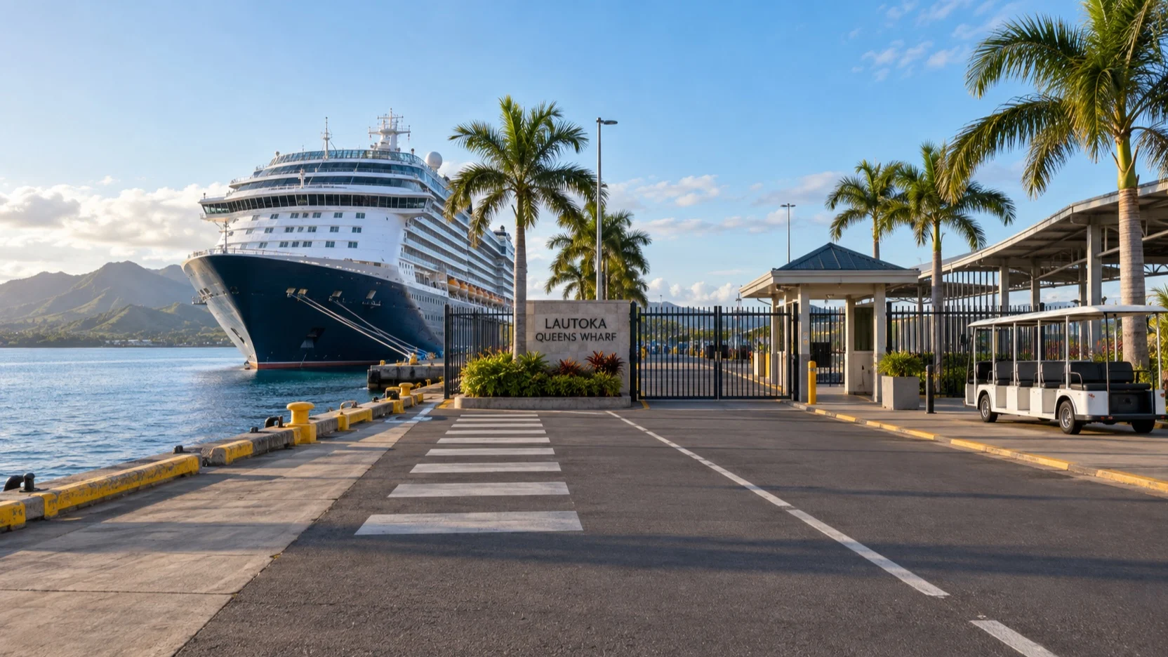Passenger shuttle route at Lautoka’s Queens Wharf