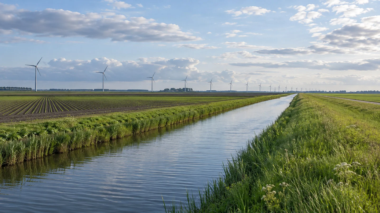 Flevoland reclaimed-land landscape