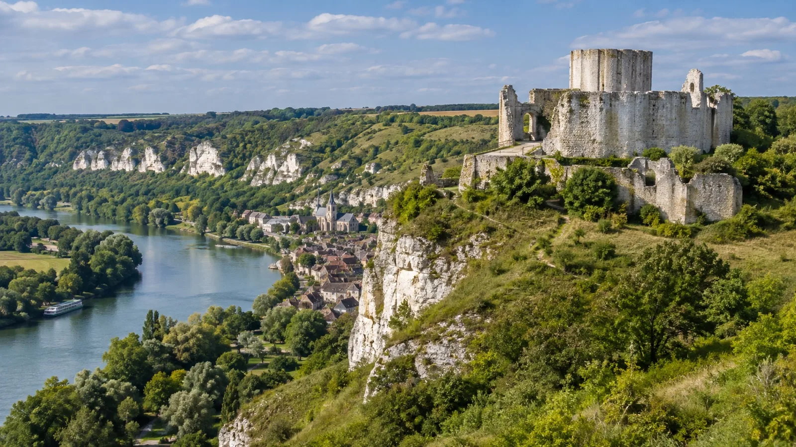 Château Gaillard above Les Andelys on Seine