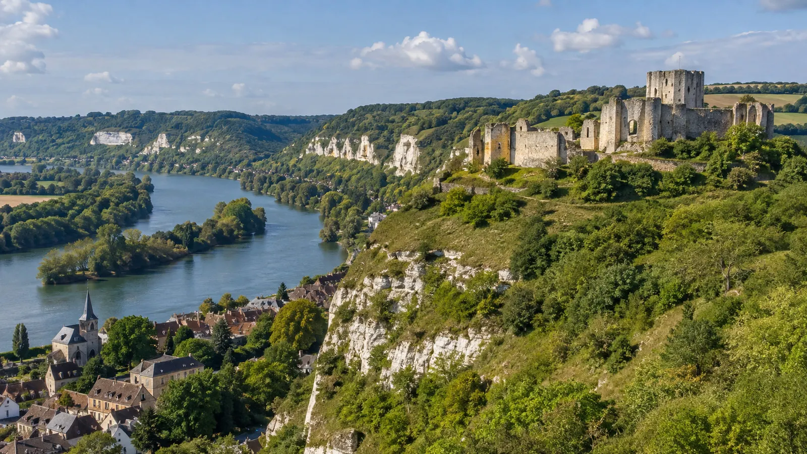 Château Gaillard ruins above Les Andelys
