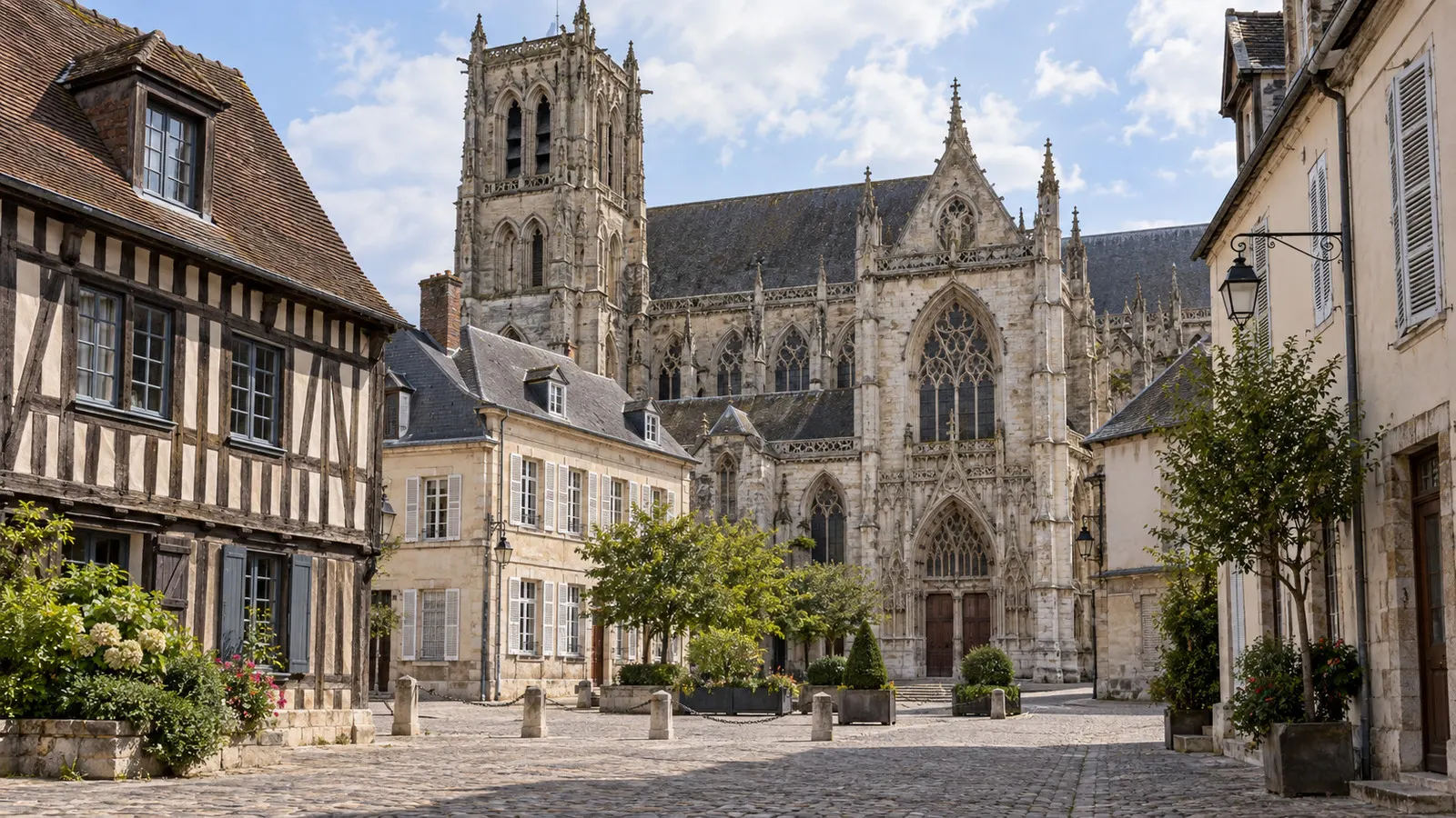 Grand-Andely historic center and church