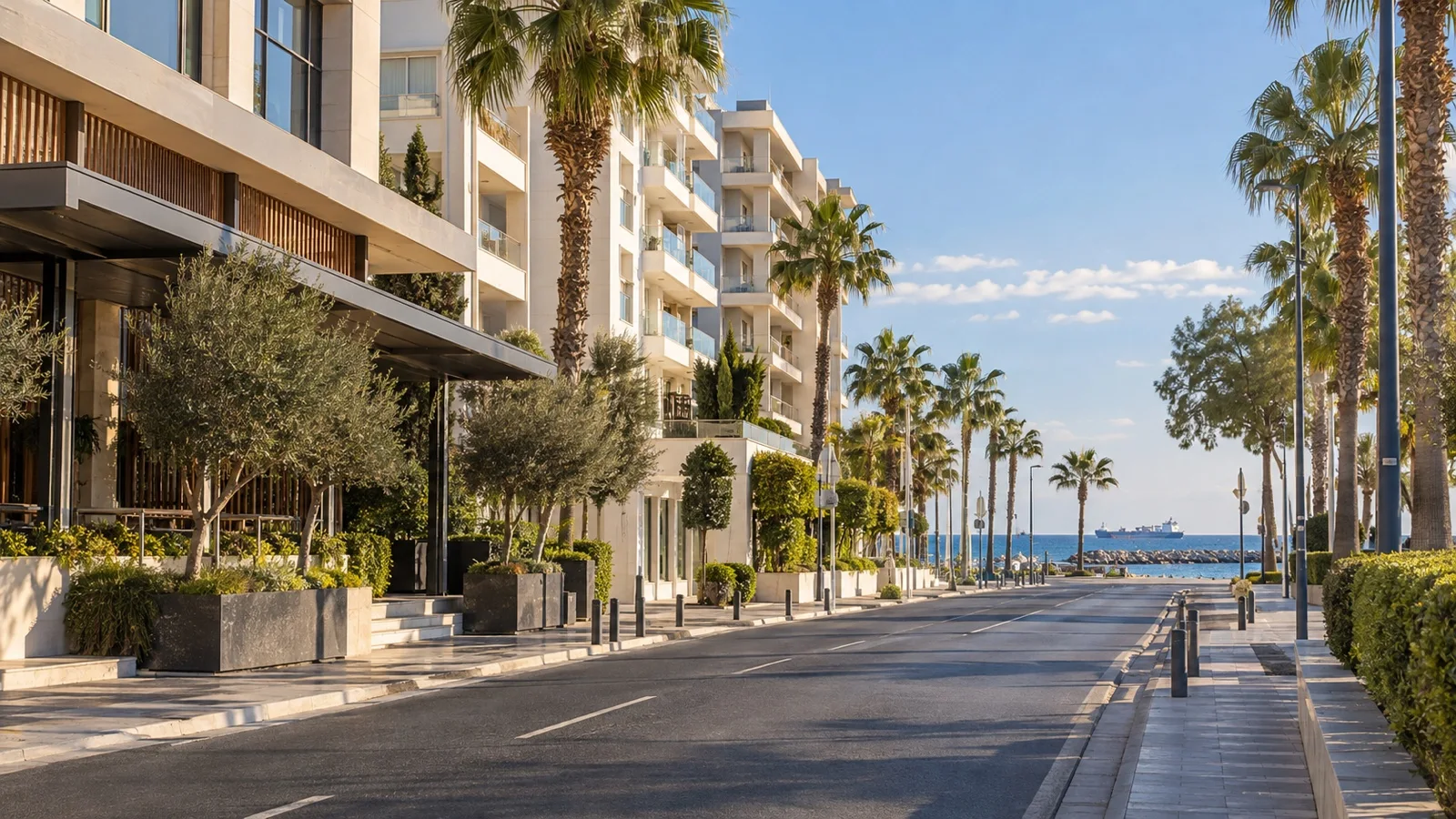 West and central Limassol hotel district