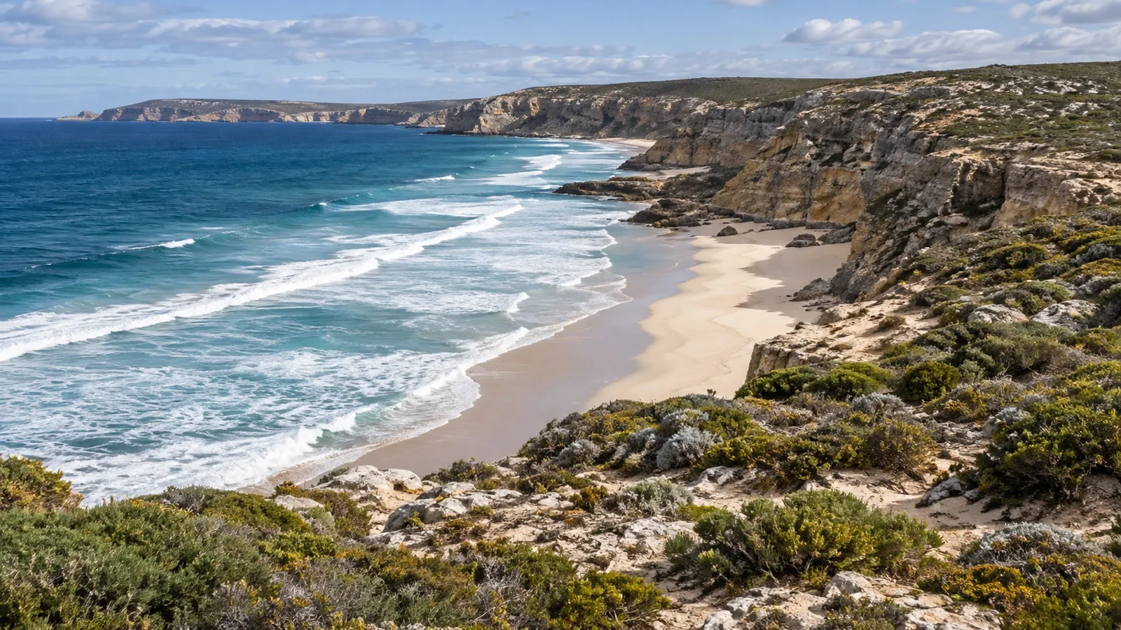 Coastal scenery in Lincoln National Park, South Australia