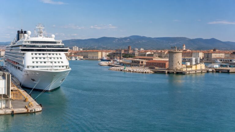 Cruise ship at Livorno port